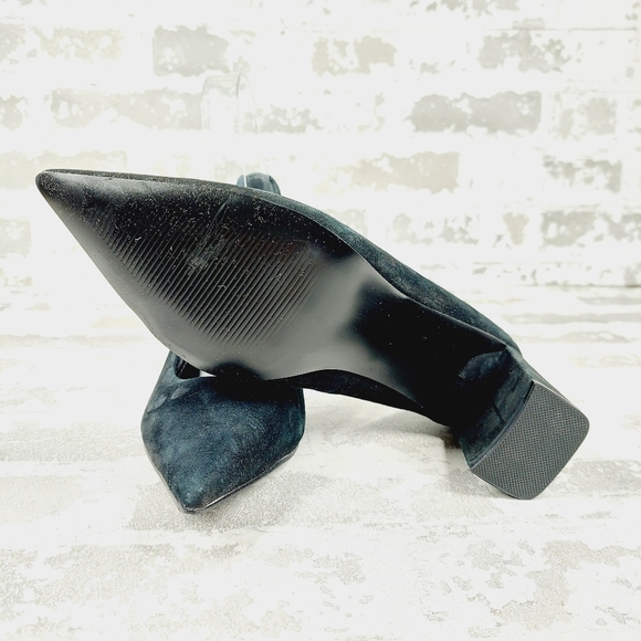 Steve Madden Lend Black Suede Pointed Toe Pump Heels T470 - Picture 7 of 11